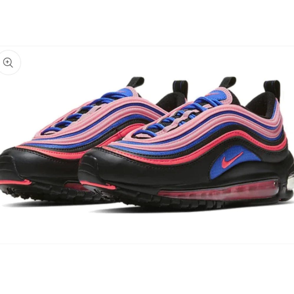 Nike Air Max 97 GS 'Black Multi' Black/Flash Crimson/Racer Blue 💙